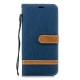 Housse Huawei Mate 20 Pro Tissu et Effet Cuir à Lanière Housse Huawei Mate 20 Pro Tissu et Effet Cuir à Lanière