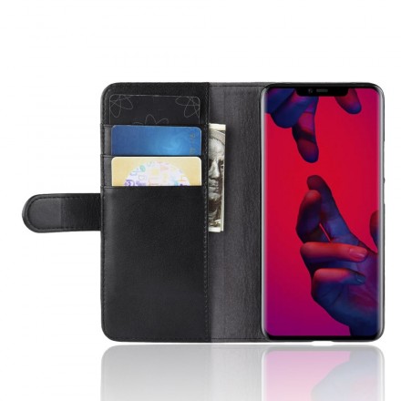 Housse Huawei Mate 20 Pro Cuir Fendu Housse Huawei Mate 20 Pro Cuir Fendu