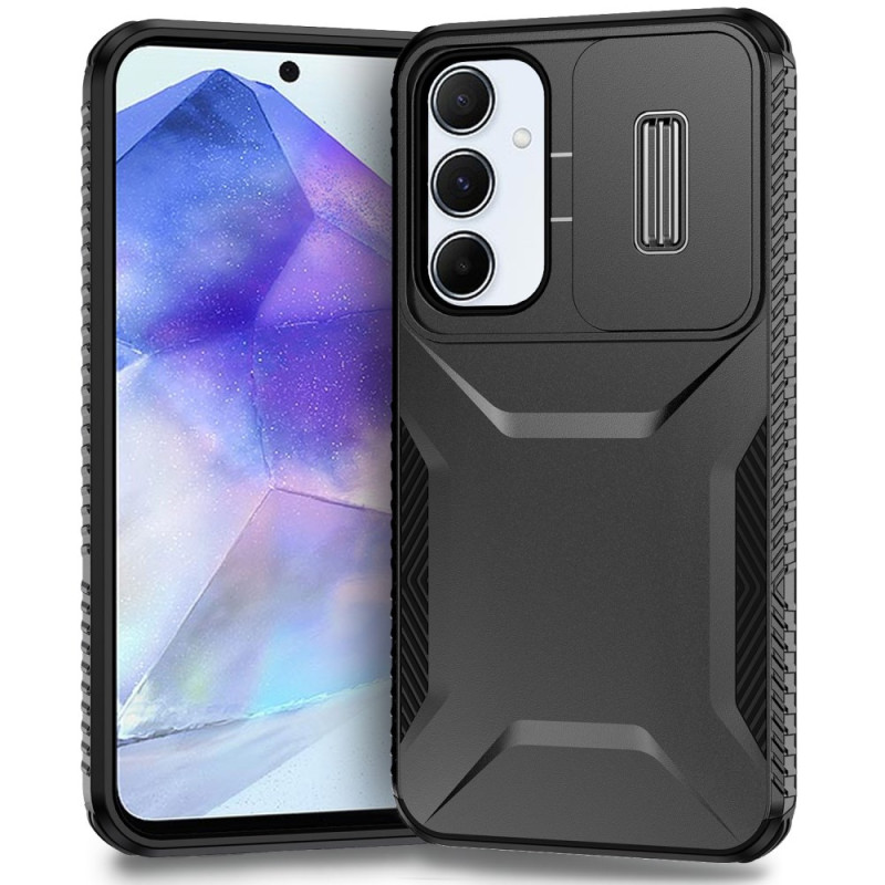 Coque Samsung Galaxy A55 5G Hybride Protection Coulissante pour Objectif