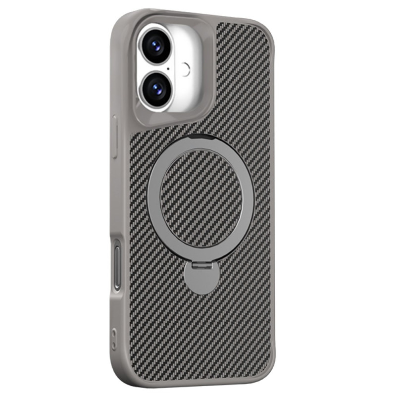 Coque iPhone 16 Compatible MagSafe Design Fibre Carbone