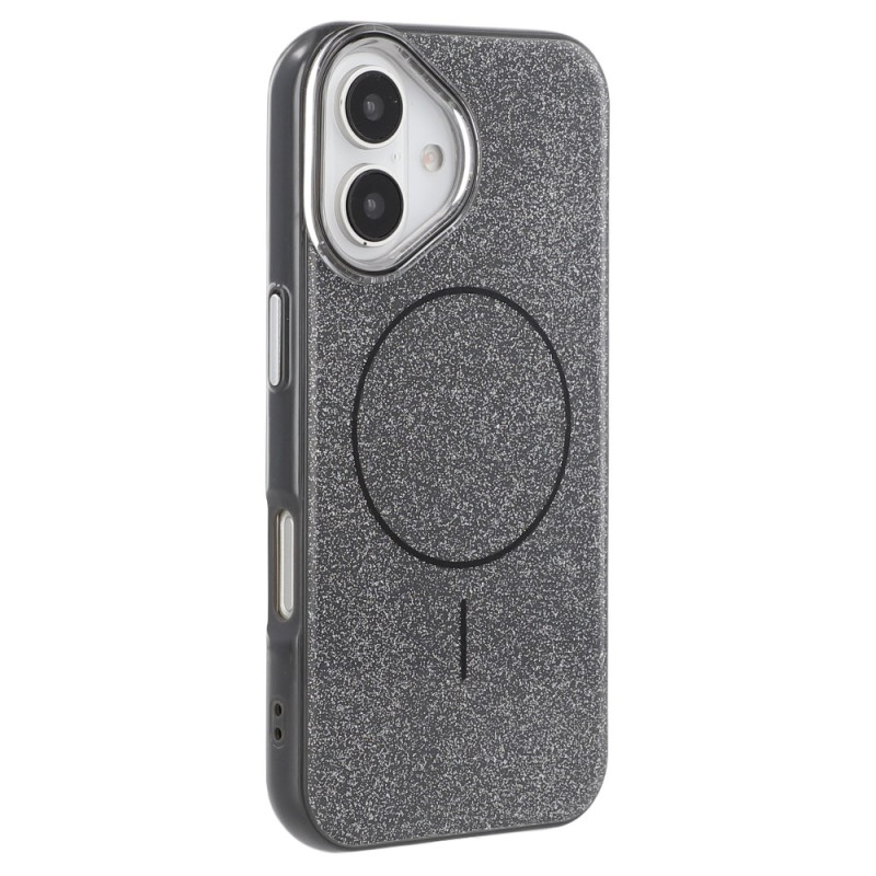 Coque iPhone 16 Compatible MagSafe Design Pailleté