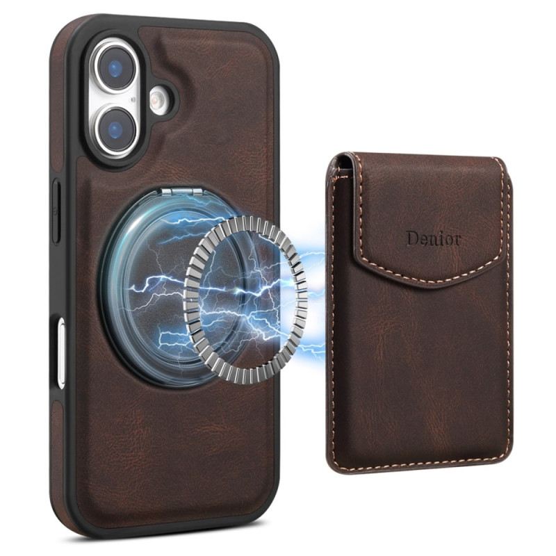 Coque iPhone 16 Porte-Cartes Détachable DENIOR