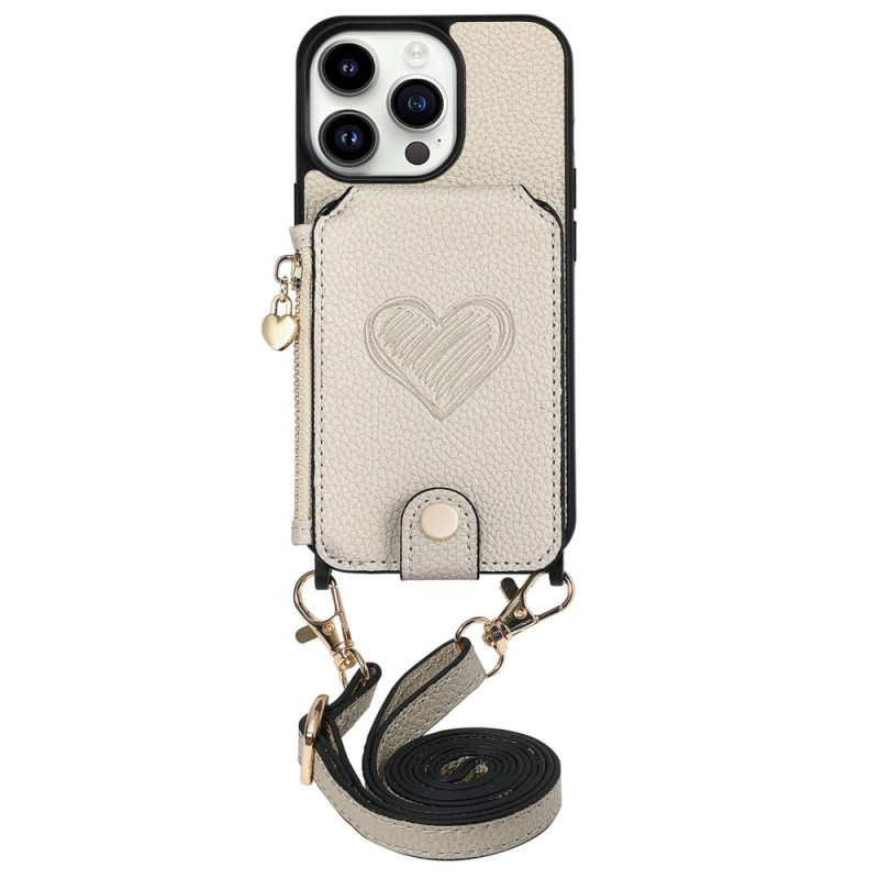 Coque à Cordon iPhone 16 Pro Porte-Cartes et Support