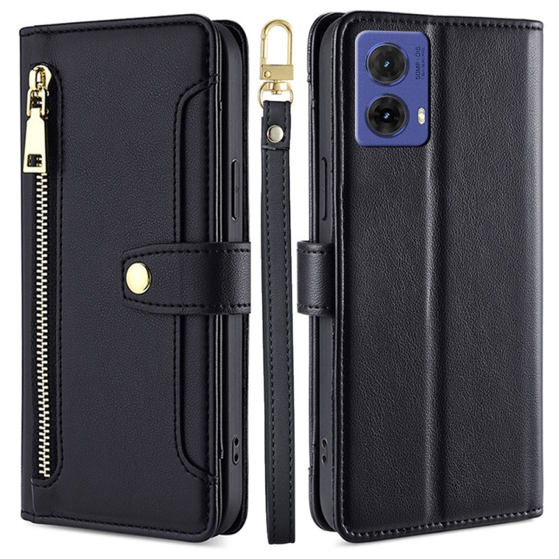 Housse Moto G85 5G Portefeuille Crossbody