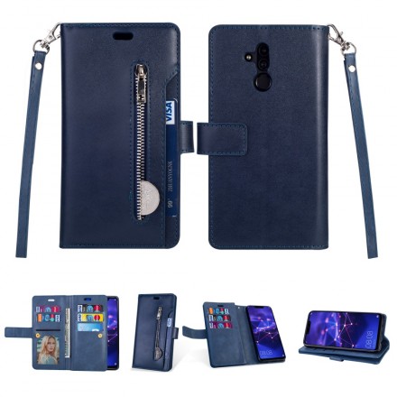Housse Huawei Mate 20 Lite Porte-monnaie avec Lanière Housse Huawei Mate 20 Lite Porte-monnaie avec Lanière