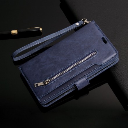 Housse Huawei Mate 20 Lite Porte-monnaie avec Lanière Housse Huawei Mate 20 Lite Porte-monnaie avec Lanière