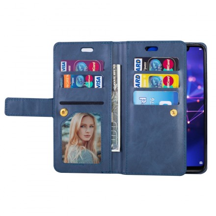 Housse Huawei Mate 20 Lite Porte-monnaie avec Lanière Housse Huawei Mate 20 Lite Porte-monnaie avec Lanière