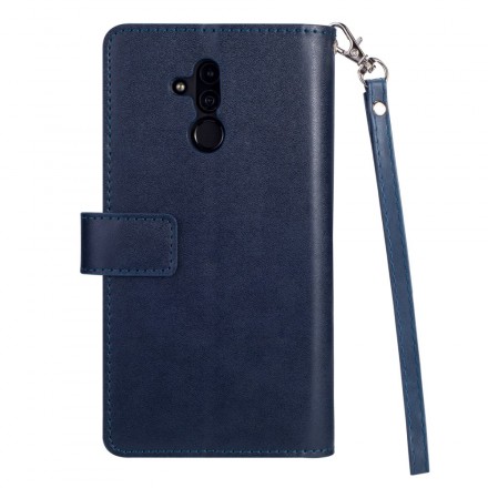 Housse Huawei Mate 20 Lite Porte-monnaie avec Lanière Housse Huawei Mate 20 Lite Porte-monnaie avec Lanière