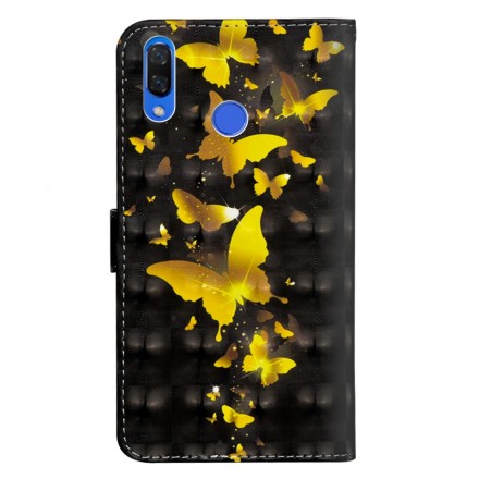 Housse Honor 8X Papillons Jaunes Housse Honor 8X Papillons Jaunes