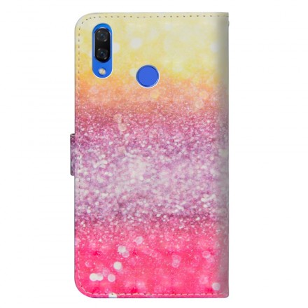 Housse Honor 8X Dégradé Paillettes Magentas Housse Honor 8X Dégradé Paillettes Magentas