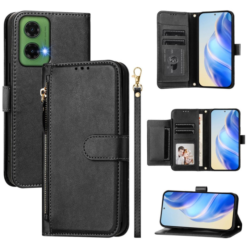 Housse Moto G35 5G Portefeuille Multifonctionnel