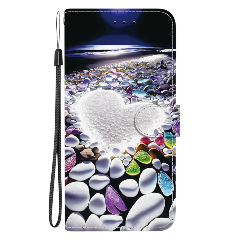 Housse Moto G75 5G Cœur Blanc