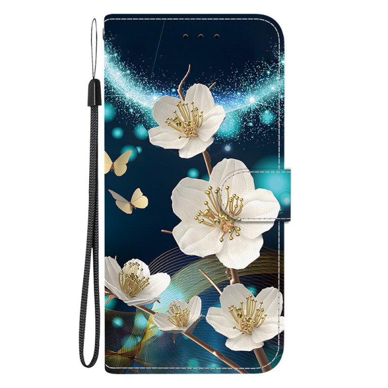 Housse Moto G75 5G Motif Magnolias