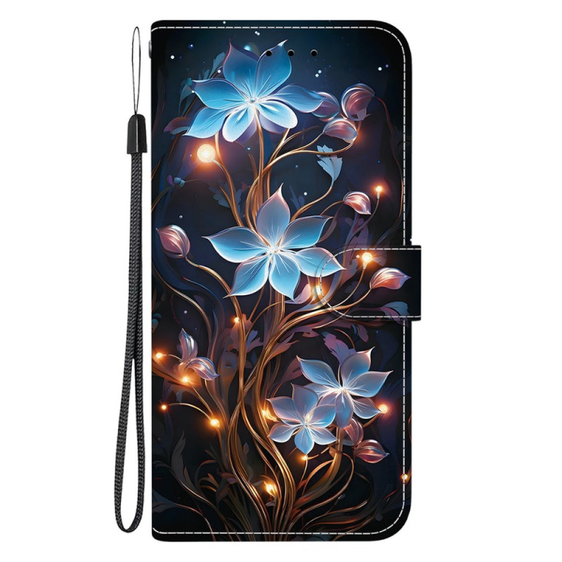 Housse Moto G75 5G Fleurs de Lanterne