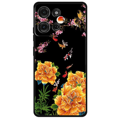 Coque Moto G75 5G Fleurs et...