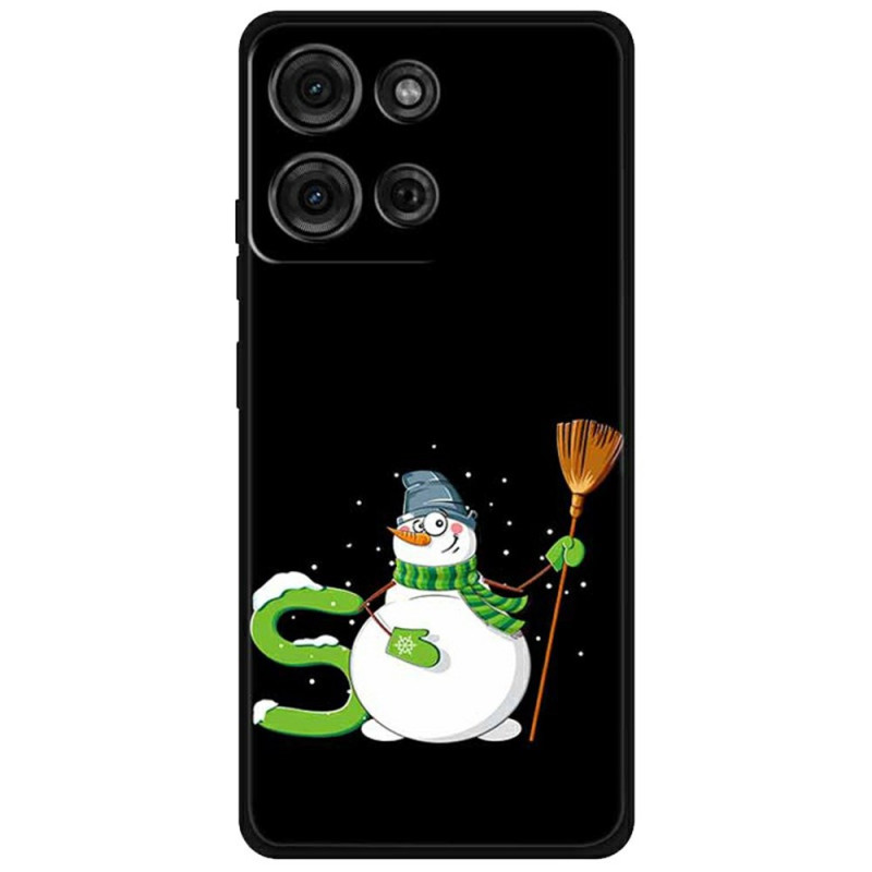 Coque Moto G75 5G Bonhomme de neige