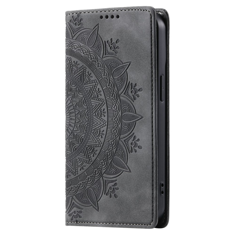 Flip Cover Moto G75 5G Effet Daim Mandala