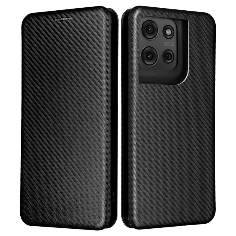 Flip Cover Motorola Moto G75 5G Fibre Carbone