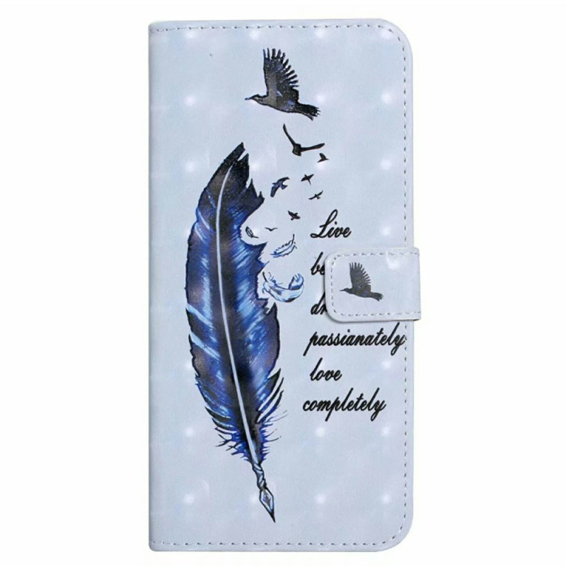 Housse iPhone 17E / 16E Plume Bleue