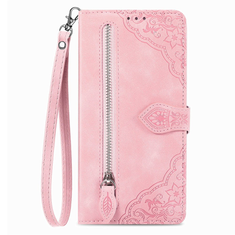 Housse Moto G75 5G Portefeuille Motif Floral