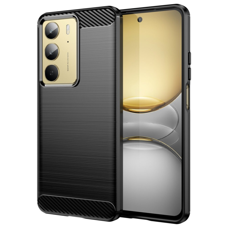 Coque Realme 14X 5G / C75 Fibre Carbone Brossée