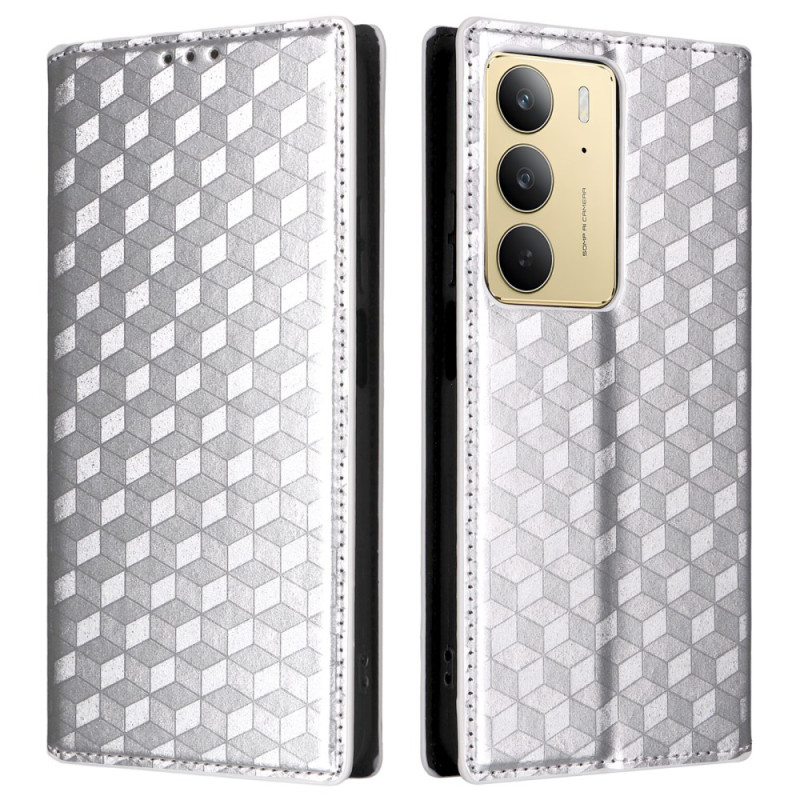 Flip Cover Realme 14X 5G / C75 Motif Losanges