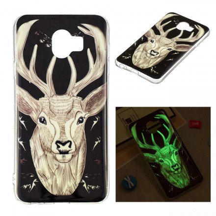 Coque Samsung Galaxy J6 Cerf Majestueux Fluorescente Coque Samsung Galaxy J6 Cerf Majestueux Fluorescente