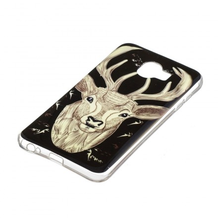 Coque Samsung Galaxy J6 Cerf Majestueux Fluorescente Coque Samsung Galaxy J6 Cerf Majestueux Fluorescente