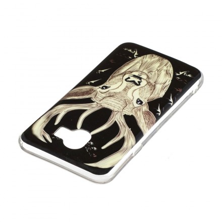 Coque Samsung Galaxy J6 Cerf Majestueux Fluorescente Coque Samsung Galaxy J6 Cerf Majestueux Fluorescente