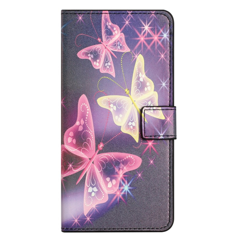 Housse Xiaomi Redmi Note 14 4G Papillons Lumineux