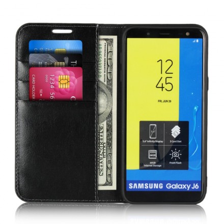 Flip Cover Samsung Galaxy J6 Simili Cuir Ancien Flip Cover Samsung Galaxy J6 Simili Cuir Ancien