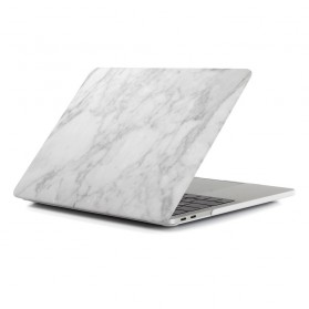 MacBook Air 13 pouces 2018 - Coque imprimée marbre - Noir / Blanc