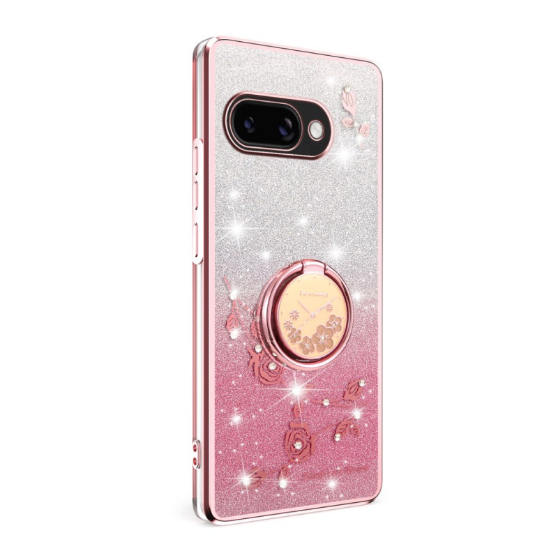 Coque Google Pixel 9A Strass ANneau-Support KADEM