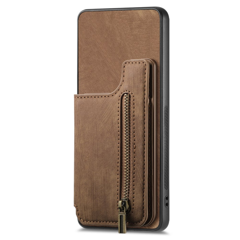 Coque Google Pixel 9A Porte-Cartes Zippé et Support Intégré