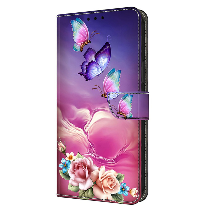 Housse Honor Magic 7 Pro 5G Motif Papillons et Fleurs
