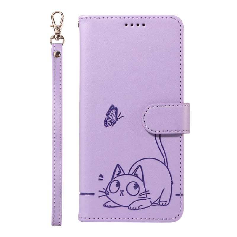 Housse Xiaomi 15 Ultra Graphique Chat à Lanière