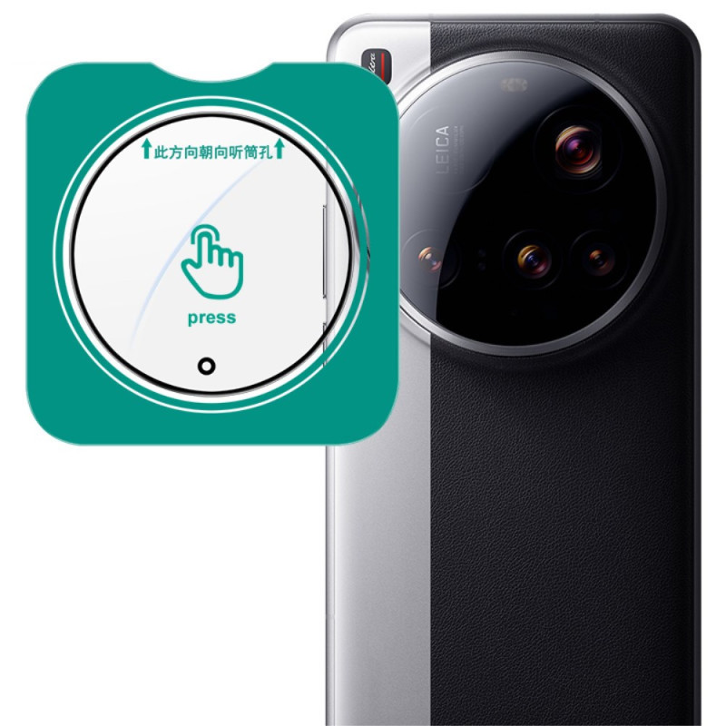 Lentille de Protection pour Objectif Xiaomi 15 Ultra Cadre de Positionnement Automatique