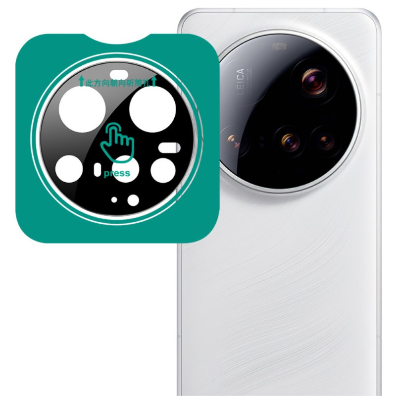 Lentille de Protection pour Objectif Xiaomi 15 Ultra Cadre de Positionnement Automatique (version noire)
