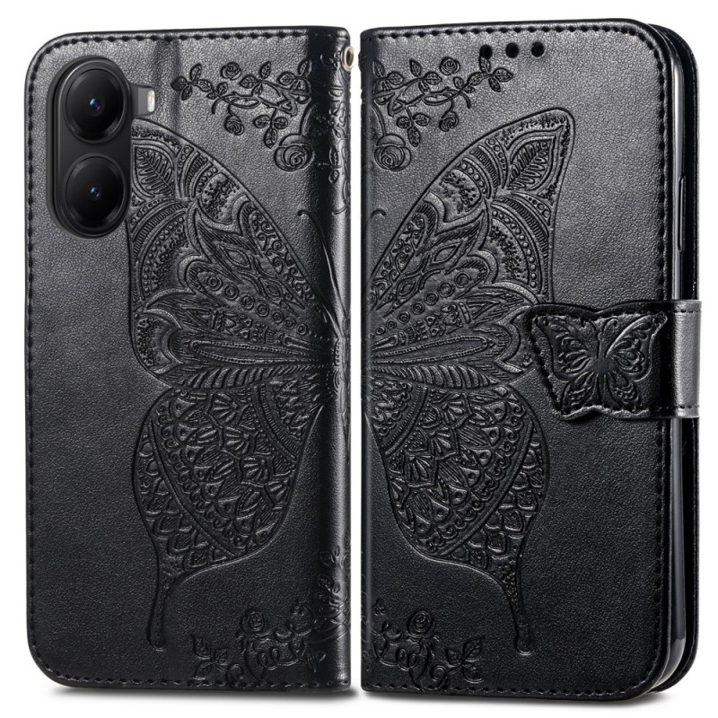 Housse Poco X7 Pro 5G Papillon Baroque