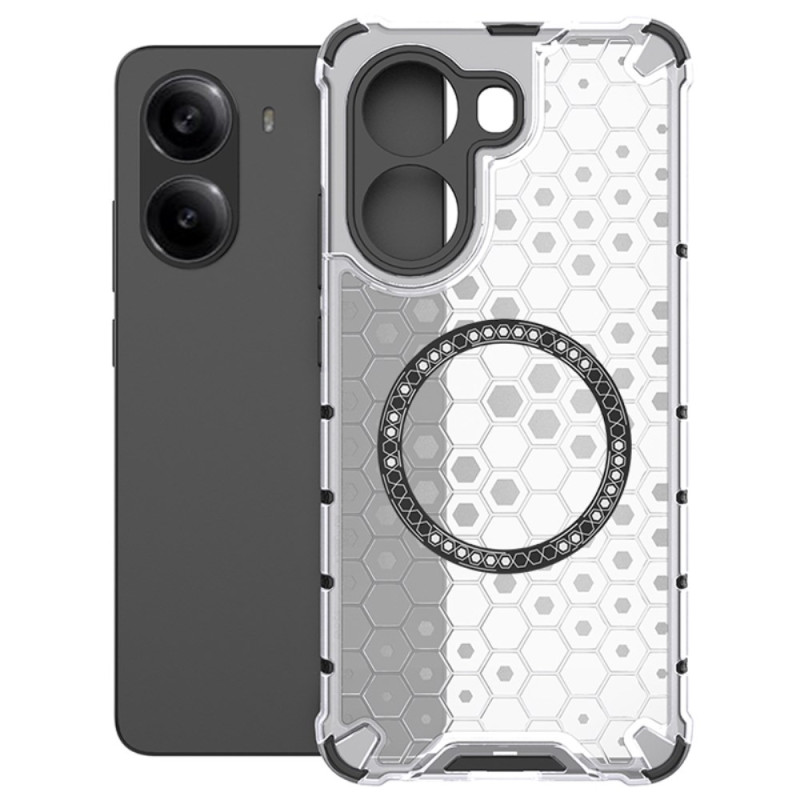 Coque Poco X7 Pro 5G Compatible MagSafe Nid d'Abeille