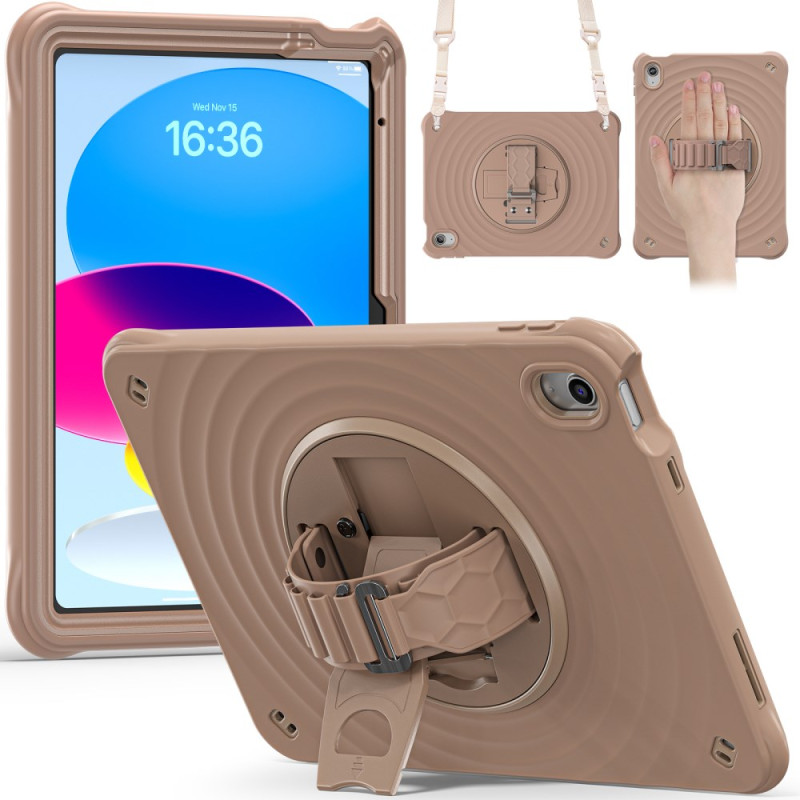 Coque iPad (2025) / 10.9 (2022) Support Rotatif à 360 Degrés et Bandoulière