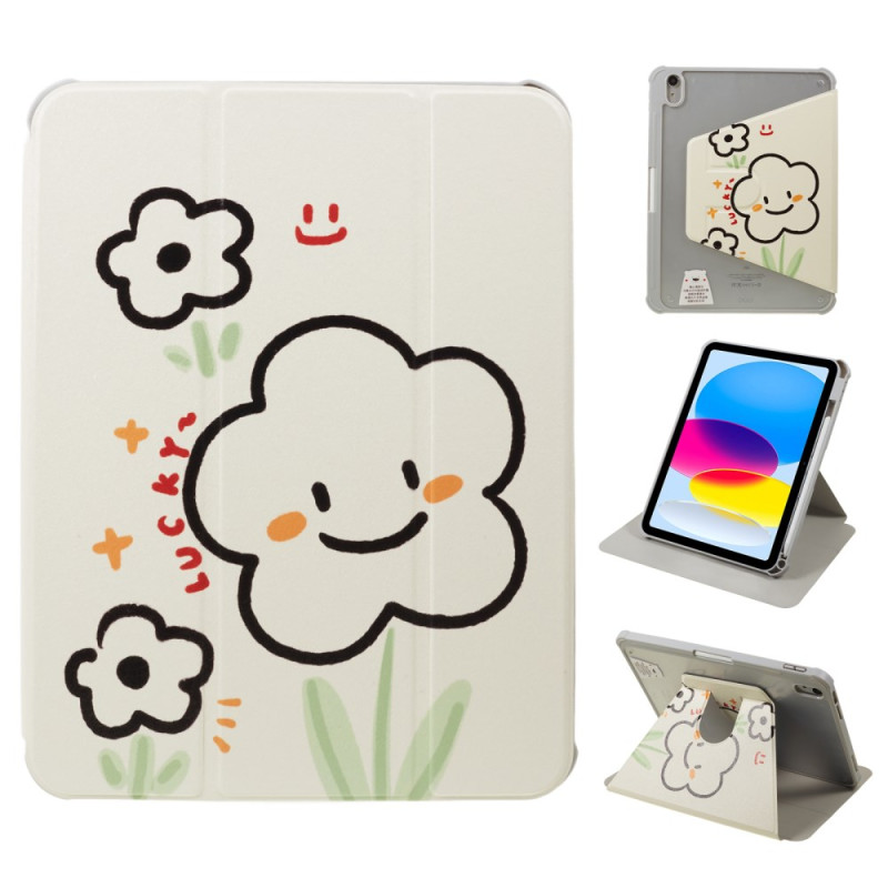 Smart Case iPad (2025) / 10.9 (2022) Support Rotatif 360° Motif Fun