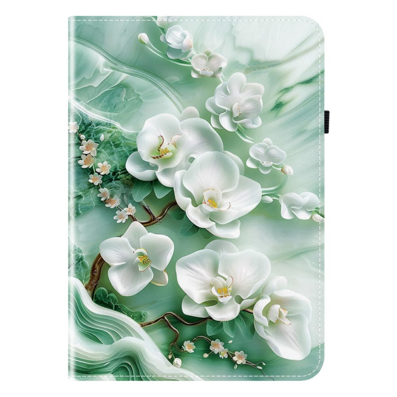 Étui iPad Air 13 (2025) / (2024) / Pro 12.9 (2022) / (2021) / (2020) Fleur de Jade