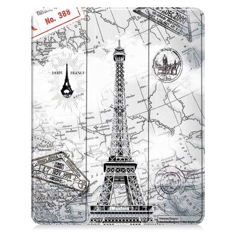 Smart Case iPad Air 13 (2025) (2024) Porte-Stylet Tour Eiffel