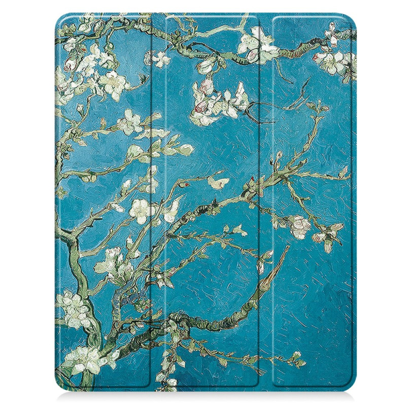 Smart Case iPad Air 13 (2025) (2024) Porte-Stylet Fleurs d'Abricotier