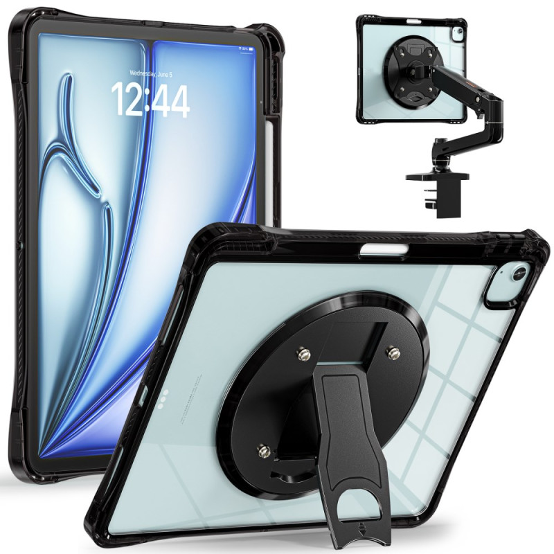 Coque iPad Air 13 (2025) / (2024) / Pro 12.9 (2022) / (2021) / (2020) Transparente avec Support Intégré