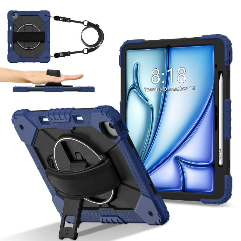 Coque iPad Air 13 (2025) (2024) Robuste avec Sangles et Support