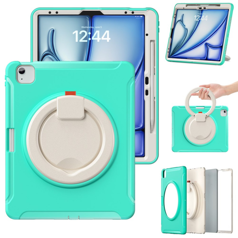 Coque iPad Air 13 (2025) (2024) / Pro 12.9 (2022) (2021) (2020) Bicolore avec Poignée et Support