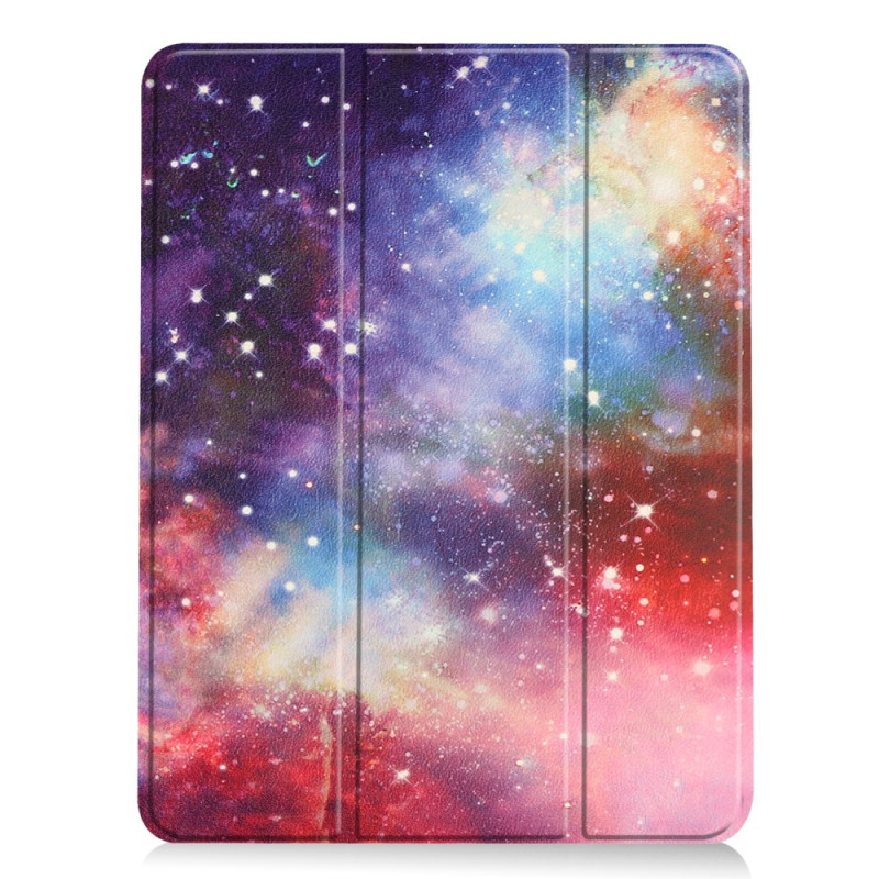 Smart Case iPad Air 11(2026) (2025) (2024) Porte-Stylet Motif Galaxie