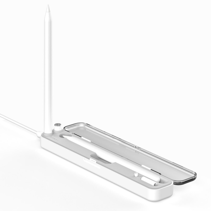 Étui de Rangement et Chargeur Sans Fil 2-en-1 pour Apple Pencil